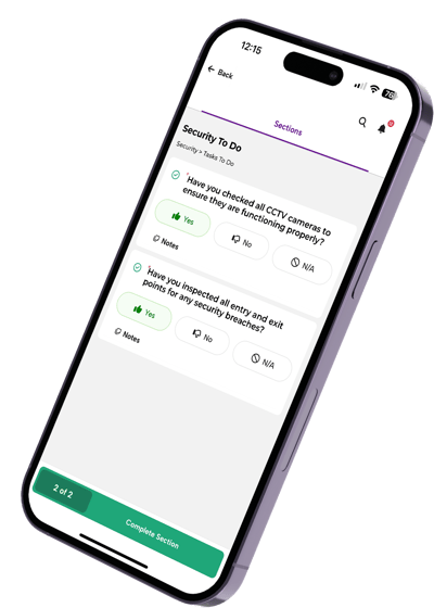 Security Phone Mockup
