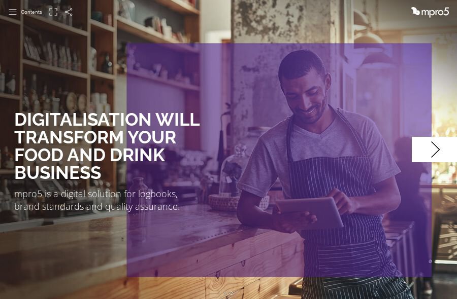The cover of mpro5s Digitalisation in Quick Service Restaurants Guide