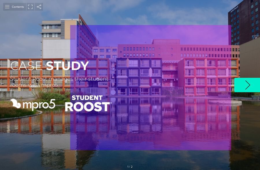 The cover of mpro5s Student Roost Case Study