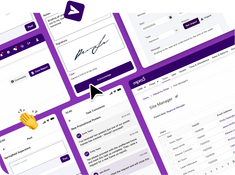 April 2026 mpro5 Feature Release: Posts, Task Comments, Initiatives with Sign-Off and Hierarchy Roles.